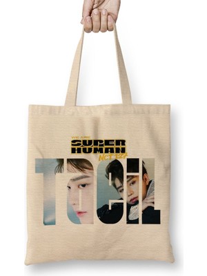 Baskı Dükkanı Nct 127 Taeil Superhuman Bez Çanta Uzun Saplı