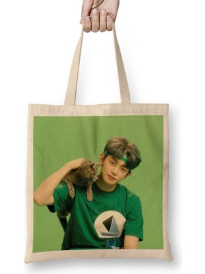 Baskı Dükkanı Txt Yeonjun 03 Bez Çanta Uzun Saplı