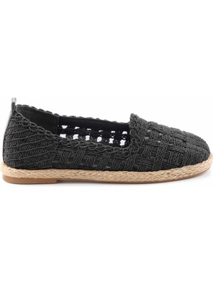 Bambi Siyah Örgü  Kadın Espadril K018740523