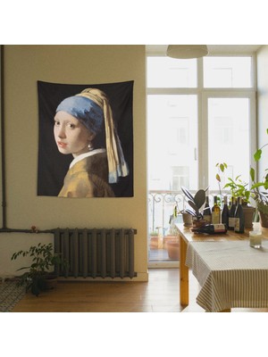 Wallhang Girl With A Pearl Earring Duvar Örtüsü 100X120 cm