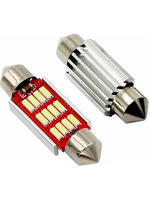 HRPAK Sofit 12 LED LED Canbus C5W Uyumlu Tavan Plaka Ampül 41MM/39MM/36MM/31MM