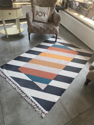 Halımax Just Yeni Nesil Yıkanabilir Püsküllü Dokuma Taban Kilim 08 80 x 150 cm.