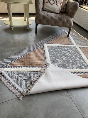 Halımax Just Yeni Nesil Yıkanabilir Kabartmalı Dokuma Taban Kilim 02 80 x 150 cm.