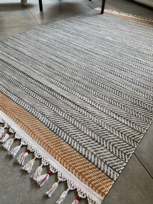 Halımax Just Yeni Nesil Yıkanabilir Püsküllü Dokuma Taban Kilim 05 80 x 150 cm.