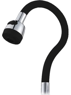 Qniay Oynar Başlıklı Spiral Üzeri Silikon Renkli Esnek Eviye Musluk Başlığı