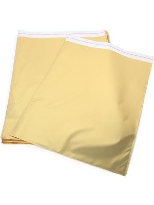 Paket Parti Ağzı Bantlı Metalize Hediye Paketi Altın 30X45 (50'li)
