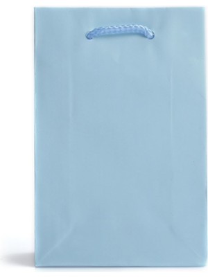 Paket Parti Kağıt Ip Saplı Çanta Mavi 12X10X17 Ithal(12'li)