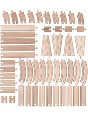 IKEA Tren Rayı Huş 50 Parça Meridyendukkan Masif Kayın Ağacı