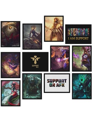 Hero Tasarım Support Lol 12 Parça Mdf TABLOZLLTB210