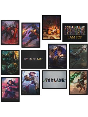 Hero Tasarım Top Lol 12 Parça Mdf TABLOZLLTB211