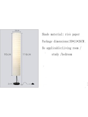 Three Beans 5 W Holmo Kağıt Başucu Atmosfer Çalışma Yatak Odası Oturma Odası Kat Lambası Otel Otel Zemin Lambası Homestay Dekoratif Lamba (Sıcak Işık) (Yurt Dışından)