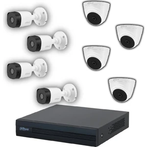 8 Kameralı 20 Metre Gece Görüşlü Full HD Güvenlik Kamera Seti