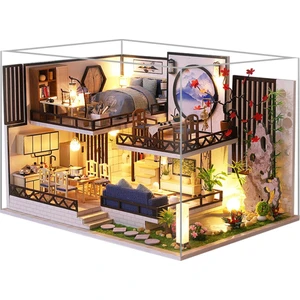 3D Minyatür Dollhouse Mobilya Bitki LED Cottage Fantasy Oyuncak Çocuklar Için Hediye (Yurt Dışından)