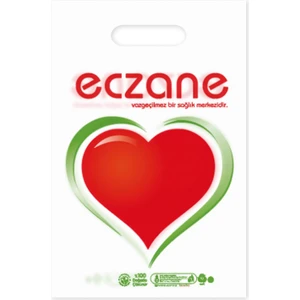 Elgeçme Eczane Poşeti (No:0) 20X30 cm (Tasarım 1) - 100 Adet