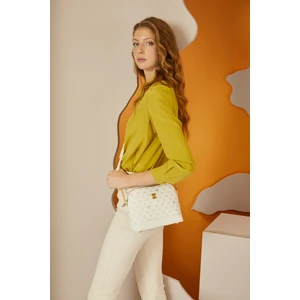 Pierre Cardin Beyaz Monogram Çapraz Çanta 05PO22Y1529-MN By