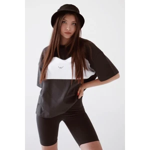 Mad Girls Siyah Nakışlı Tişört MG1421