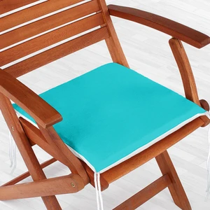 Realhomes Turkuaz Renkli Dekoratif Kare Sandalye Minderi 40x40cm Fermuarlı