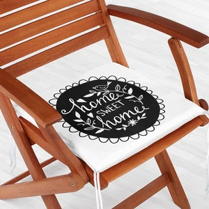 Realhomes Home Sweet Home Dekoratif Kare Sandalye Minderi 40x40cm Fermuarlı