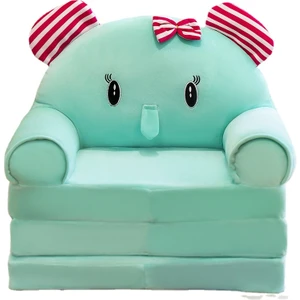 Love Home Çocuklar Için Üç Katmanlı Fil Detaylı Koltuk - Yeşil (Yurt Dışından)