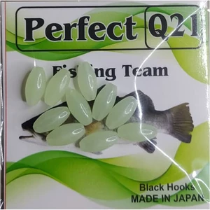 Fosforlu Oval Sert Silikon Boncuk 8 mm 10'lu Paket