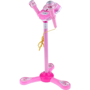Çocuklar Karaoke Makinesi Ile 2 Mikrofon Ayarlanabilir Standı Müzik Oyun Oyuncaklar Pembe (Yurt Dışından)