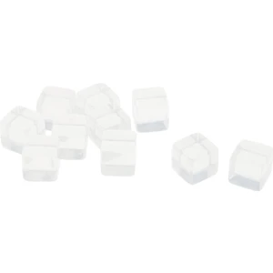 10 Adet 16mm D6 Boş Zar - Beyaz (Yurt Dışından)