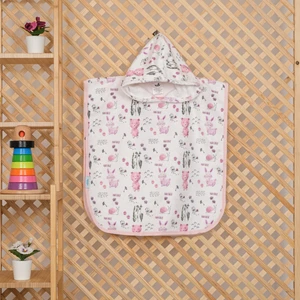 Vevien Home Çocuk Panço Plaj Havlusu Happy Animals 4-5 Yaş