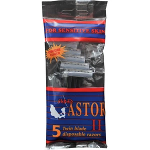Süper Astor Çift Bıçaklı Erkek Kullan At Tıraş Bıçağı 5 Adet