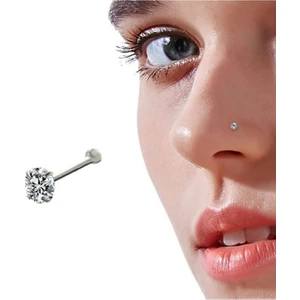 Begonia Accessories 925 Ayar Gümüş, Zirkon tek Taş Hızma