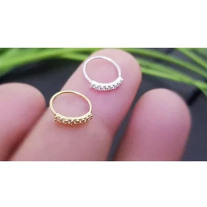 Begonia Accessories 925 Ayar Gümüş, Tam Tur Zirkon Taşlı 2 Adet Hızma Set