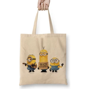 Baskı Dükkanı Minecraft Bez Çanta Uzun Saplı