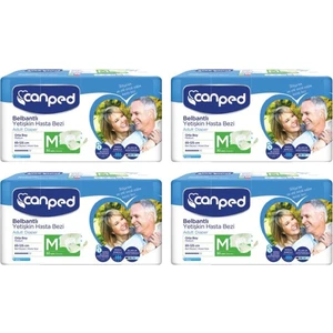 Belbantlı Yetişkin Hasta Bezi 85-125 cm M Beden 4 Paket 120 Adet