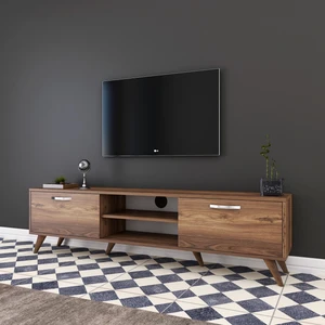 A9 Tv Ünitesi Modern Ayaklı Tv Sehpası 180 cm Minyatür Ceviz
