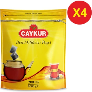 Demlik Süzen Poşet Çay 5 gr 200'LÜ x 4