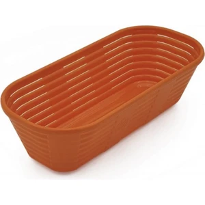Mutfak Kitap Oval Turuncu Bambu Tipi Ekmek Mayalama Sepeti 30 x 13.5 x 8.5 cm