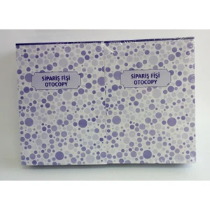 Sipariş Fişi A5  13.5 x 19  cm Otokopili 12 Adet