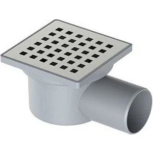 Sc Grup 50 Lik 360 Derece Yandan Çıkışlı Koku Önleyicili Paslanmaz Çelik Yer Süzgeci 10X10 cm