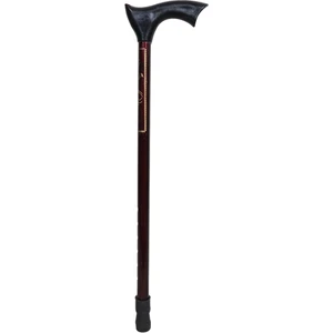 Asansörlü Ayarlanabilir Metal Baston (Bordo)