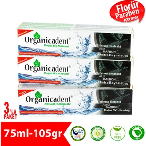Aktif Karbonlu Diş Macunu (3'lü Paket)