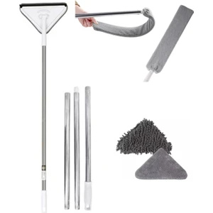 Oliva Nero Set Üçgen Camsil Duvar Yüzey Cam Silme Aparatı Mop Mikrofiber Mikrofiber Toz Alma Baş Aparatı