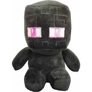 22 cm Minecraft Figürlü Peluş Oyuncak - Siyah (Yurt Dışından)