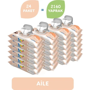 Uni Baby  Aile Islak Mendil 24'lü 2160 Yaprak