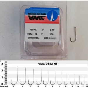 Vmc 9142NI Nikel Düz Uzun Pala Olta Iğnesi 100 Ad No : 7