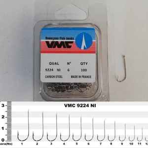 Vmc 9224NI Nikel Çapraz Uzun Pala Olta Iğnesi 100 Ad No : 6