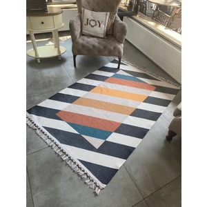 Just Yeni Nesil Yıkanabilir Püsküllü Dokuma Taban Kilim 08 80 x 150 cm.