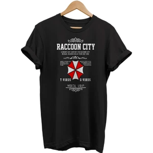 Resident Evil Baskılı %100 Pamuk Oversize T-Shirt Büyük Beden Tişört