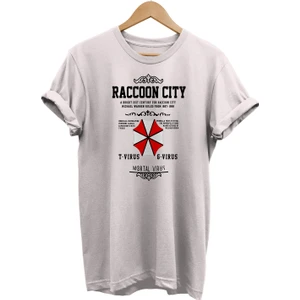 Resident Evil Baskılı %100 Pamuk Oversize T-Shirt Büyük Beden Tişört