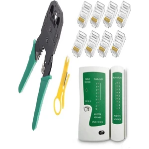 SpeedUF Network CAT5CAT6 Sıkma PENSE+100 Adet CAT5CAT6 Jak + Test Cihazı