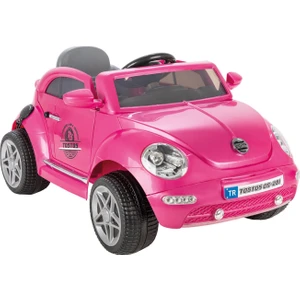 Tostos Akülü Araba 12 Volt Pembe