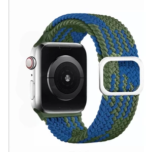 Bilişim Aksesuar Apple Watch Uyumlu Kordon 3 4 5 6 7 Se 38MM 40MM 41MM Örgü Tokalı Kordon Yesil Mavi